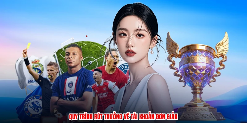 Quy trình rút thưởng về tài khoản đơn giản